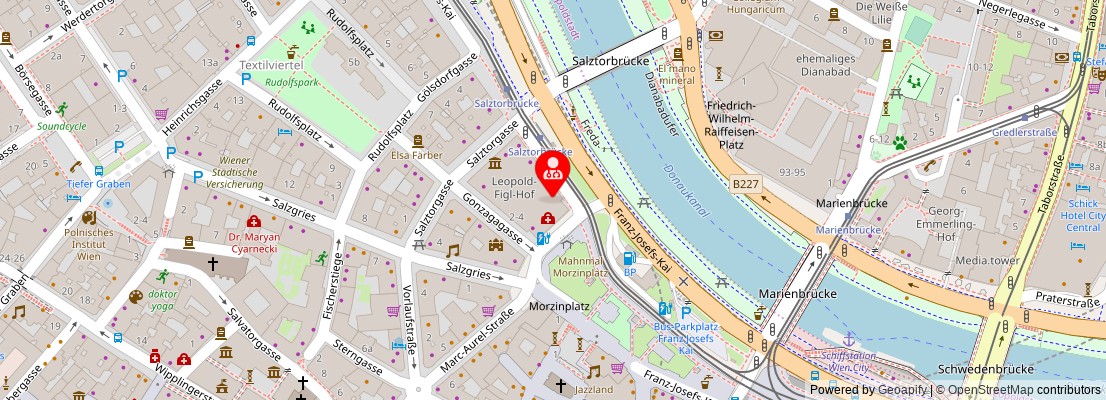 Street map section around the address