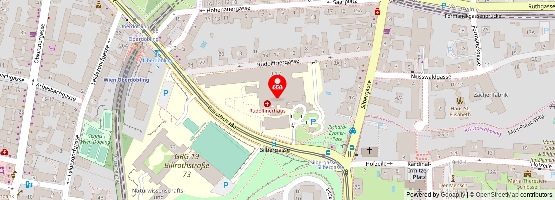 Street map section around the address