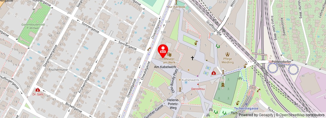 Street map section around the address